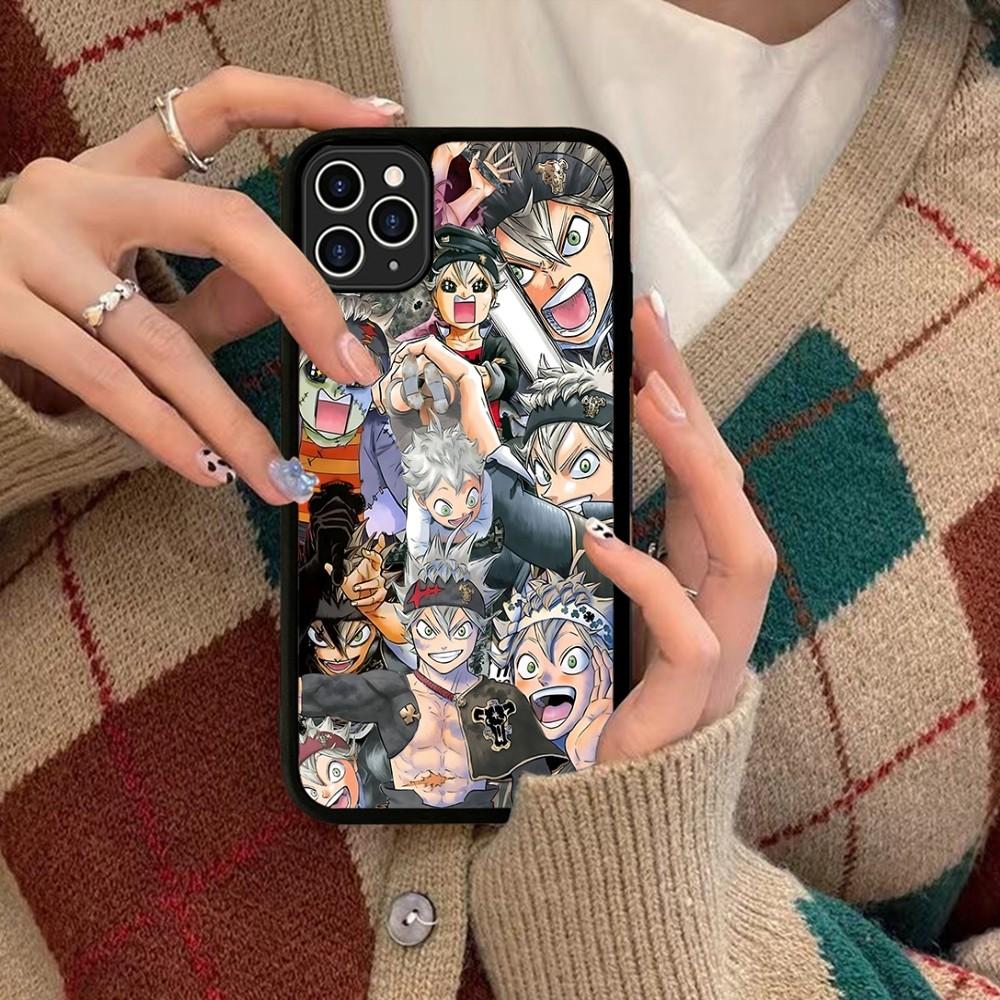 Чехол для телефона Black Clover Силиконовый PC+TPU Для Для IPhone 11 12 13 14 15 16 Plus Pro Max Чехол