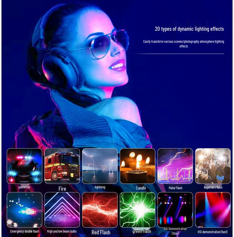 7VLOGLITE T140 RGB Магнитный карманный свет для прямых трансляций и фотосъемки красоты