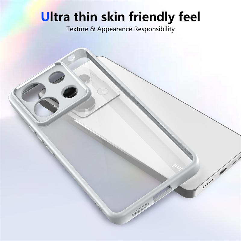 Высококачественный прозрачный акриловый чехол для задней панели Xiaomi Redmi iPhone Samsung для Xiaomi Poco X7 Pro X5 X3 M7 M6 M5 M4 F6 C75 C65 C55 чехол силиконовый TPU