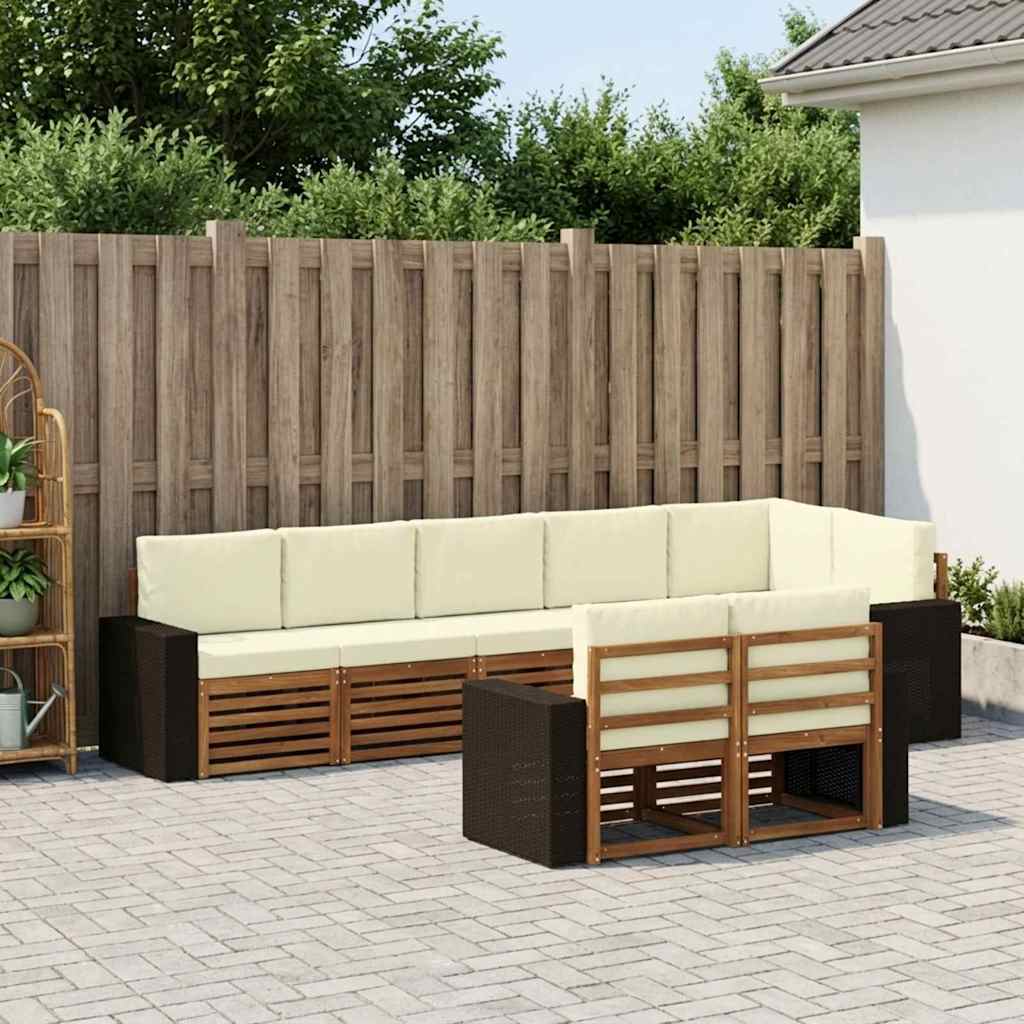 Outdoor Sofa Set Solid Acacia Wood