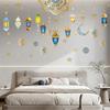 Star Moon Ramadan Kareem Decals Multicolor Mural Eid Mubarak Wall Stickers  Home Decoration