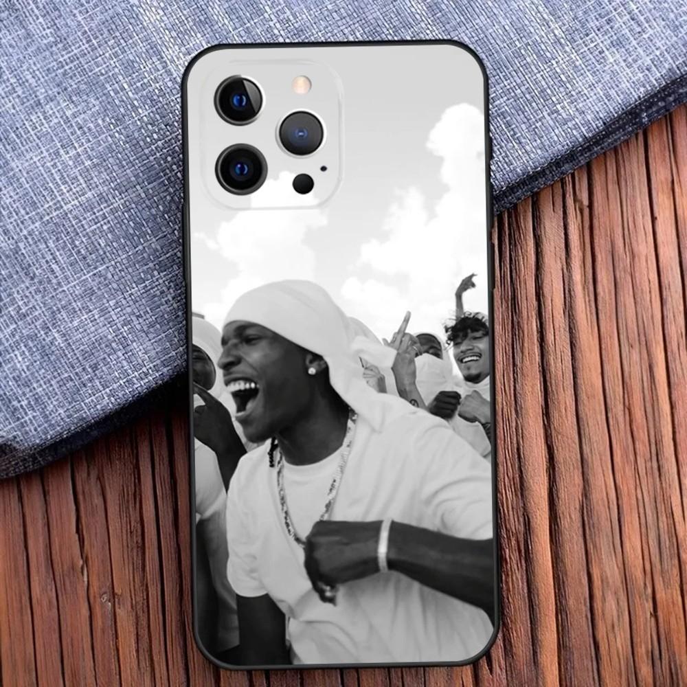 Чехол для телефона американского рэпера A-ASAP для iPhone 16,15,14,13,12,11,Pro,X,XS,Max,XR,Plus,Mini R-Rocky Мягкий черный чехол