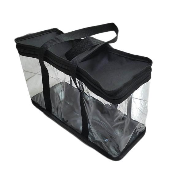 Сумка для инструментов, ручная сумка на молнии, большая вместимость, водонепроницаемая, прозрачная, портативная сумка для хранения книг, товары для дома