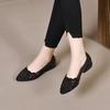 Hollow Out Sparkling Diamond Pointed Shoes for Women Spring and Summer Shoes with Thick Heels and Soft Soles Single Shoes