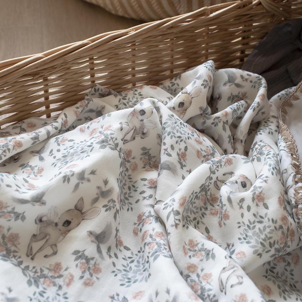 Летнее детское бамбуковое 4-слойное прохладное одеяло: Плед из ледяного шелка для новорожденных для сна и кондиционирования воздуха.