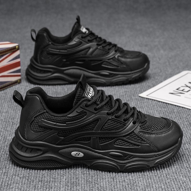 New Fashion Men 's Four Seasons Comfortable Thick Sole Shoes Students BoysTrending Soft Sole Breathable Casual Running Sneakers