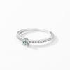 Tancise Classic 925 Sterling Silver  Zircon Ring Ladies Jewelry Wedding Promise Party Gift