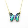 New Gradient Butterfly Pendant Necklace Fashion Personality Sweater Chain Light Luxury Girls Collar Collar Chain Collarbone