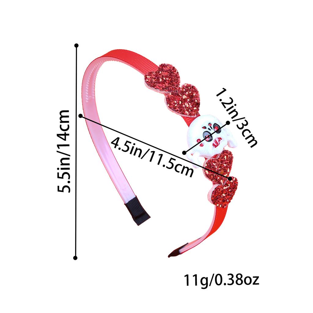1/4pcs Halloween Day Headband for Girls Glitter Star Headbands Holiday Party Heart Pumpkin Hairbands Children Kids Headwear