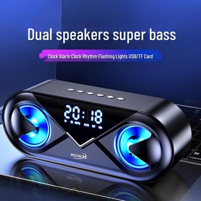 Светодиодная Bluetooth-колонка Coolker Y02 с будильником, штекер CN (адаптер в комплекте)