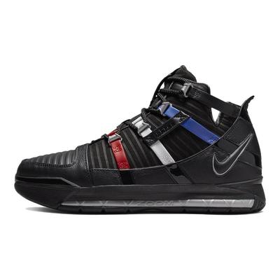 Zoom LeBron 3 Retro Barbershop Мужские кроссовки черный металлик-серебристый университетский красный DO9354-001