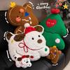 Christmas Gingerbread Man Plush Toy With Pp Cotton For Kids And Holiday Gifts