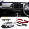 Настоящее Мягкое Углеродное Волокно Для Honda Fit 2021 2022 2023 2024 2025 LHD RHD Декоративная Полоса Центральной Консоли Автомобиля Аксессуары для Отделки Интерьера