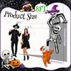 8FT Inflatable Halloween Decorations, Featuring a Dog Biting a Climbing Skeleton, Suitable for Patios, Rooftops, and Parties