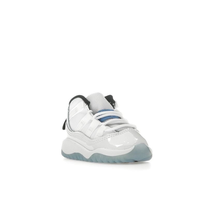 Air Jordan 11 Retro TD Legend Blue / Columbia 2024 Детские кроссовки Белый Черный 378040-104