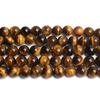 Бусины жёлтый тигровый глаз 38 см для изготовления ювелирных изделий