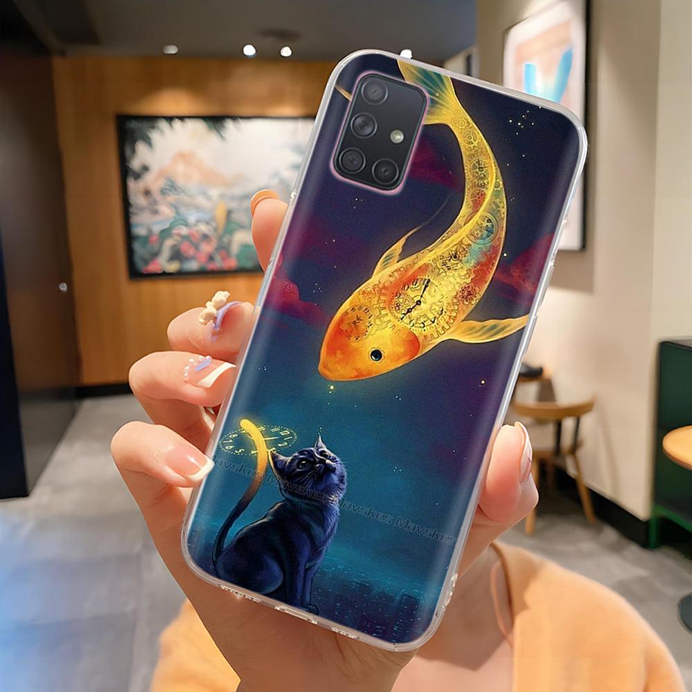 Чехол для телефона Samsung A51 A71 A31 Прозрачный мягкий силиконовый задний чехол для Samsung Galaxy A51 A 31 41 71 Чехлы Защитный Fundas