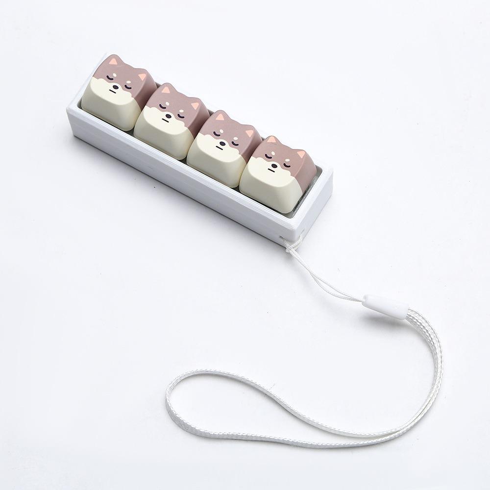 Lightweight Keycap Fidget Keychain Cat Shape Finger Press Keycap Keychain Fidget Toy
