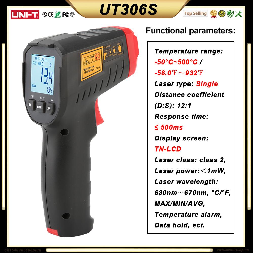 UNI-T Thermometer Digital UT306S UT306C UT320D UT320T UT333 UT333BT UT325F Temperature Gauge Heat Meter Professional Thermometer