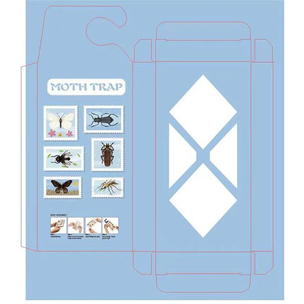 Кладовые ловушки для моли, липкие клеевые ловушки для индийской моли для кухни (Светло-синий)