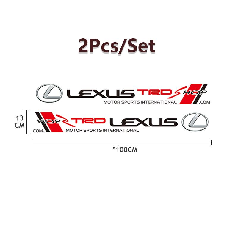 SDPE3 Sport Decals Car Door Decoration Stickers Accessories For Lexus F SPORT GS GX IS LS LX CT LC RC LBX NX RX 350h 450h ES UX 300e