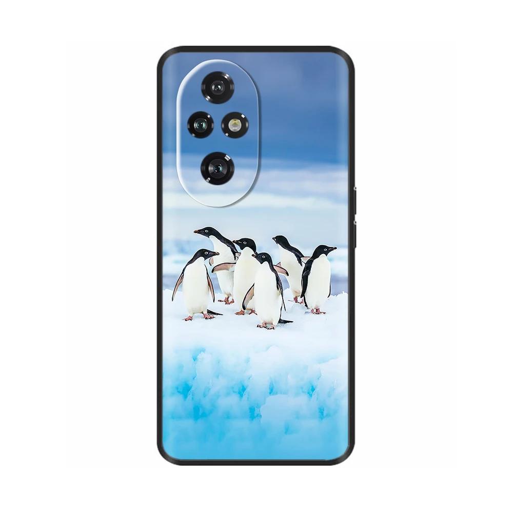Чехол для Honor 200 Pro Милый Мягкий Силикон ТПУ Чехол Funda для Honor 200 Pro honor200 Чехол для Телефона Черный Capas Для Honor 200 Lite