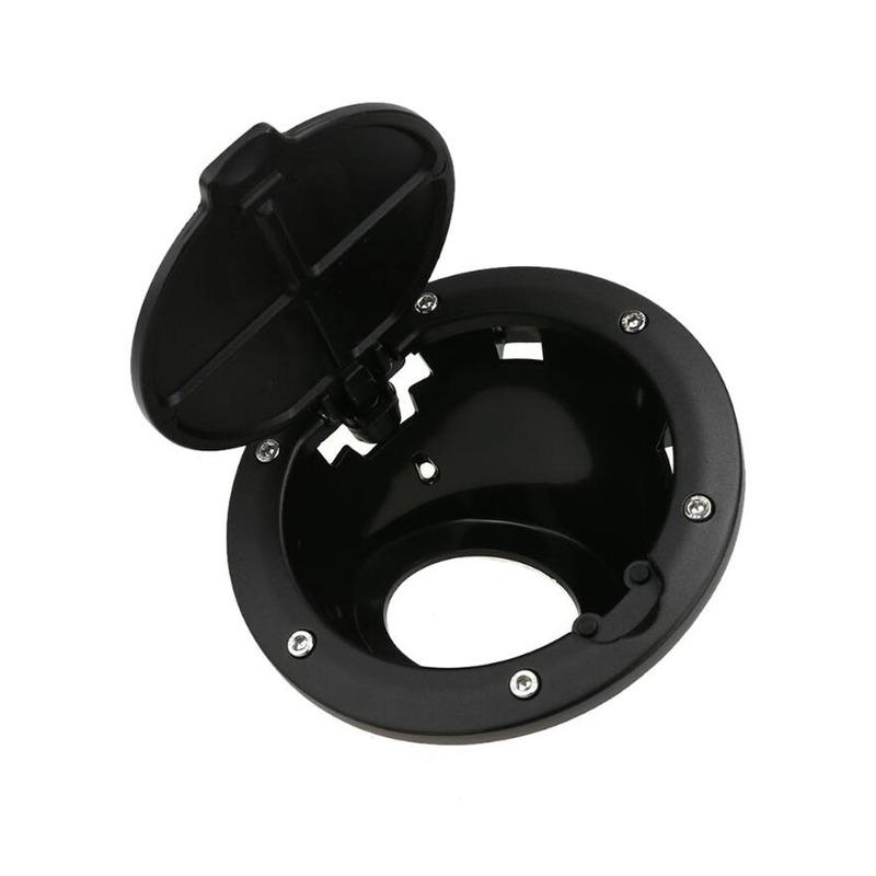 For Jeep Wrangler JK 2007-2017 Fuel Tank Cover Car Oil Tank Cap Cover Chrome Black Styling Accessories