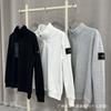 Mens High Street Stand Collar Half Zip Fleece Sweatshirt Loose Fit Long Sleeve Top Teens