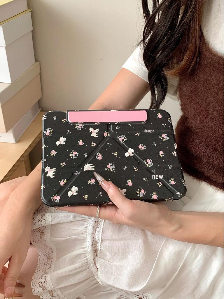 Floral Little Sheep 3Y Magnetic Case: Upgrade for iPad Pro 2021, Enhanced Tablet Protection