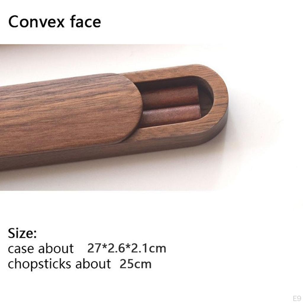 Набор деревянных палочек для еды, коробка, чехол, портативный, открытый, минималистичный, элегантный подарок для канцелярских принадлежностей, ужина, кухни