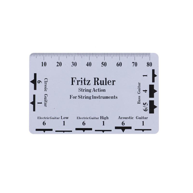 Линейка высоты струн гитары Портативный DIY измерительный инструмент для классических акустических электрогитар