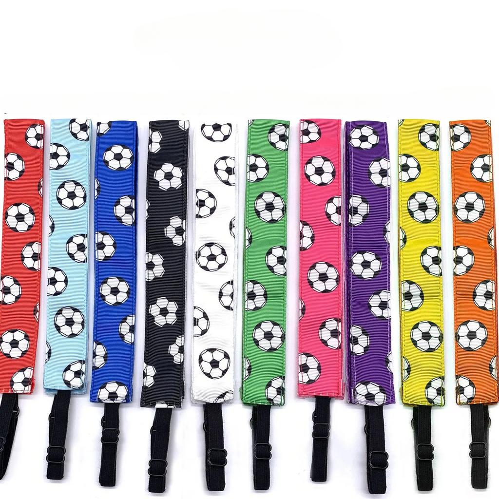 Модная футбольная повязка на голову конфетного цвета, повязка на голову для йоги, эластичная повязка на голову для бега, противоскользящая повязка на голову, аксессуары для волос оптом