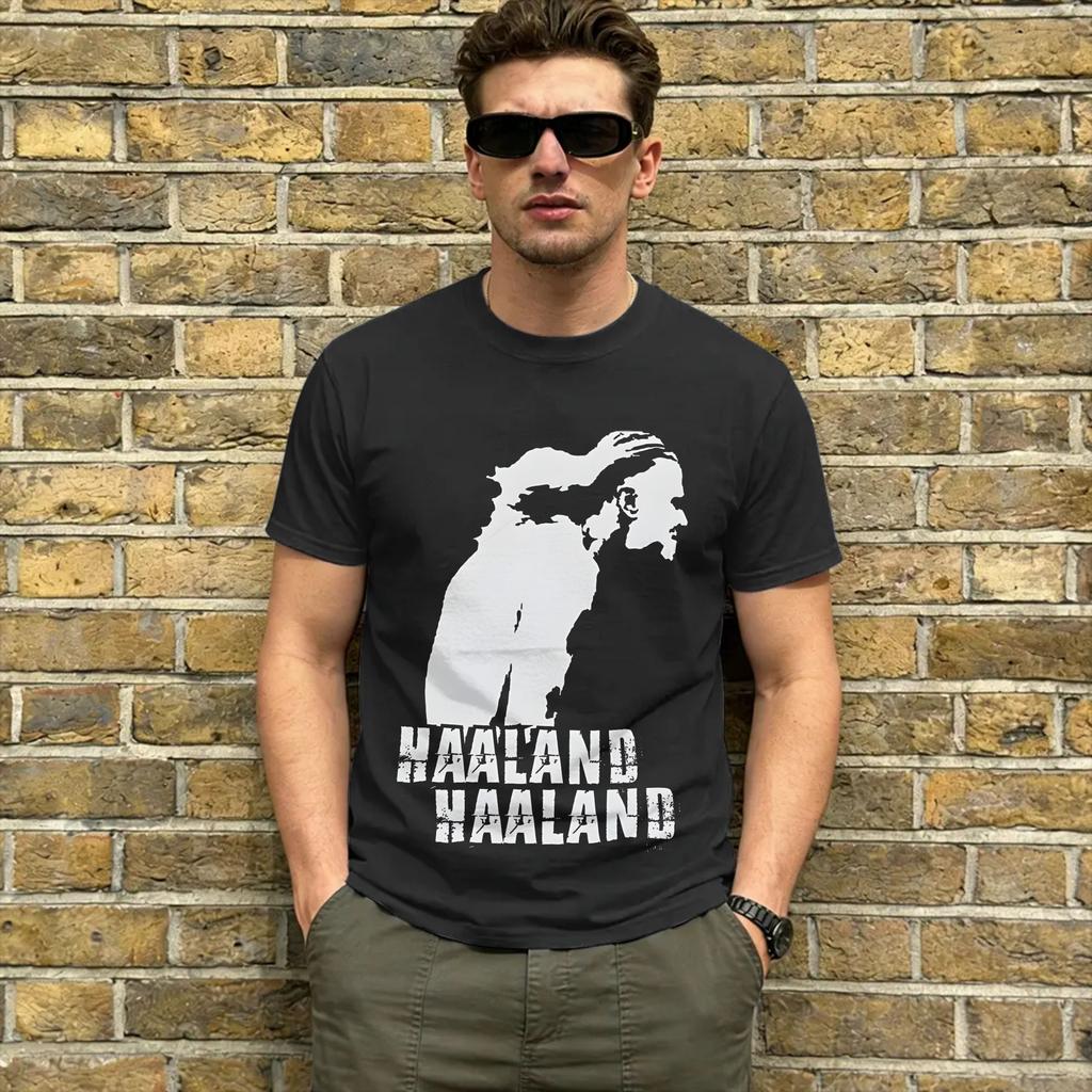 Haaland 9 T Shirt Summer 100 Cotton T Shirts For Male Hipster Print Tee Shirt Short Sleeve Street Style Tees