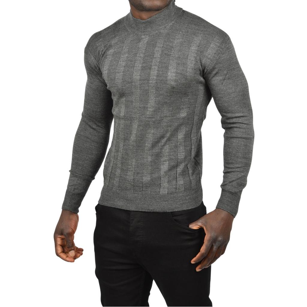 DeepSEA Çizgi Desenli Yarım Balıkçı Yaka Triko Boğazlı Kazak 2505513