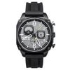 Hawker Hunter Retrograde Chronograph Tactical Black Rubber Remesh Grey Dial Quartz AV-4052-R1 Мужские часы