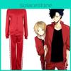 Стильный костюм для косплея Haikyuu Nekoma, унисекс спортивный костюм для поклонников аниме