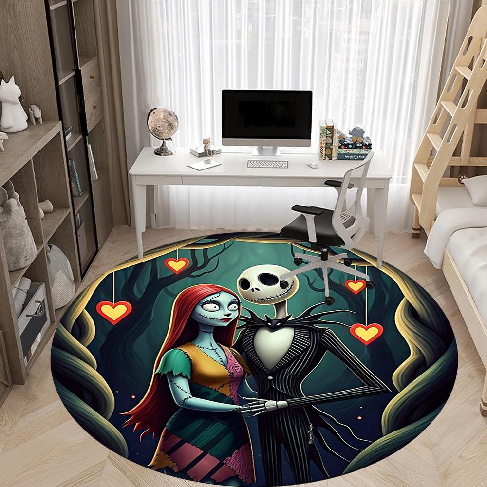 1pc Nightmare Before Christmas Chair Carpet for Office, Non-slip, Soft and Durable Office Rug, Perfect for Office yy251226033