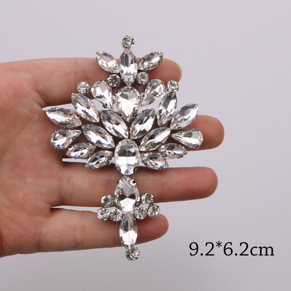 Diamond Decoration Rhinestone Patches Glue Back Beading Applique Luxury Rhinestone Applique