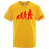 2026 Evolution Themed funny Logo Print Unisexs Refreshing and non stick to the body Sweatabsorbing Ice Silk Quickdry Tshirt