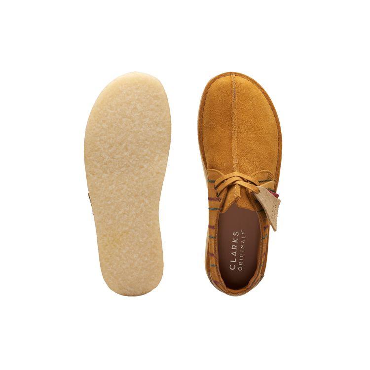 Clarks Ретро Модные Удобные Повседневные Кроссовки Мужские Коричневые 261745077