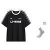 Спортивная модная коллекция Li Ning Футболка Унисекс Черный AHSU657-2