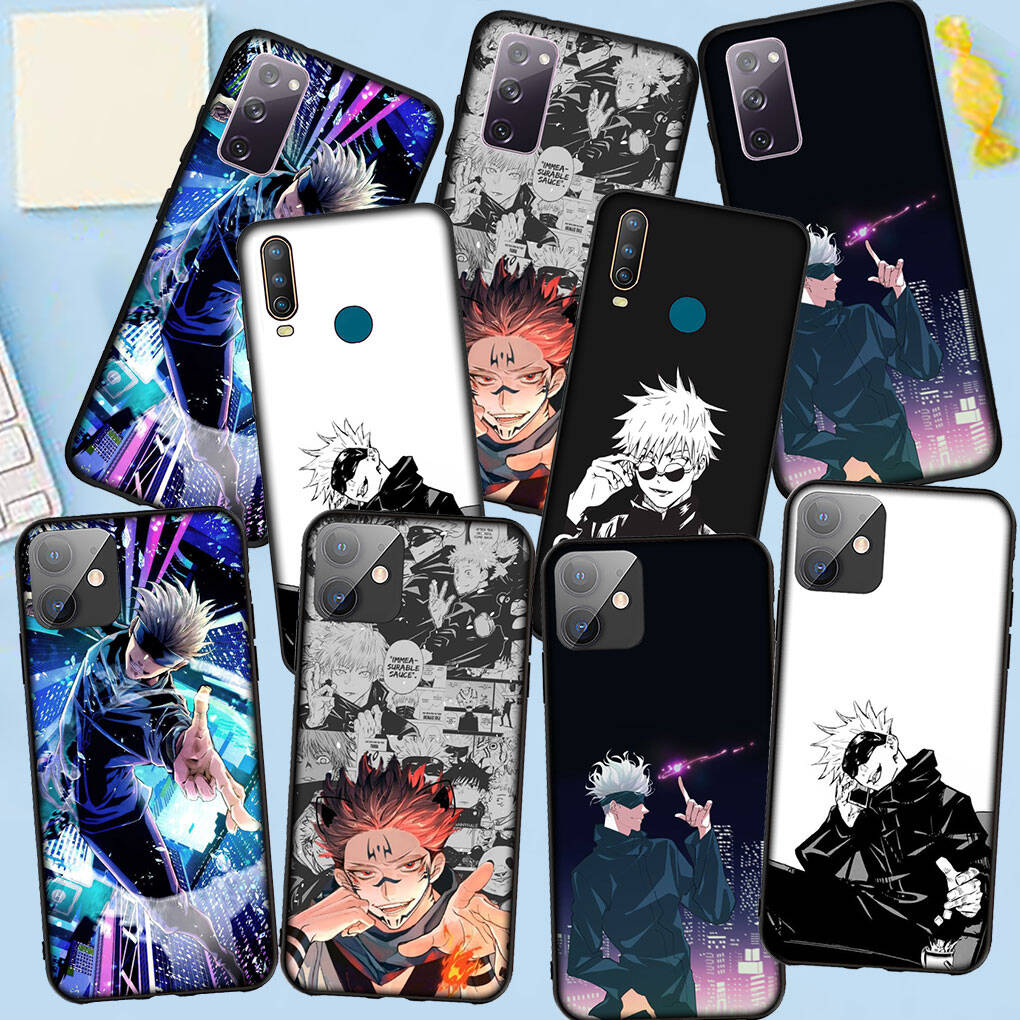 Чехол для iPhone 17 16 15 Xiaomi Poco F8 F7 X7 X6 M8 C85 C75 C71 Redmi Note 14 13 12 11 Pro Max A4 14C 13C 15C Мультяшный Jujutsu Kaisen Годжо Сатору Чехол