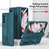 For Samsung Galaxy Z Fold 4 Case Fold3 Fold4 5g Hinge Full Coverage Phone Case With Tempered Glass Film Bracket Anti -Fall Shell