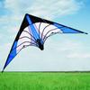 Good Flying 1.2m Kite 48 Inch Blue Large Delta Kite New Arrive 30m Kite Line Outdoor Sports