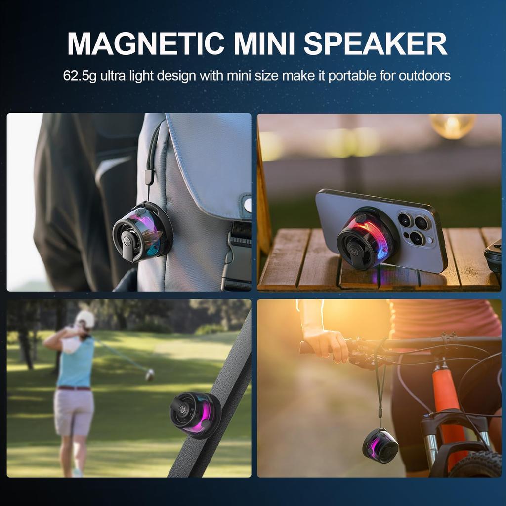 Мини-магнитный Bluetooth-динамик, многофункциональная подставка для мобильного телефона, беспроводной динамик с сильным магнитом для iPhone/Android/Холодильника