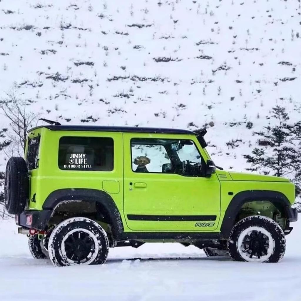 Получите наклейку с оригинальным дизайном для Suzuki Jimny 3D, прочную для улицы, 1 лист, 500%, привлекающую внимание! Стильный, JB64. Дизайн, Крутой, Водонепроницаемый, Сборка,