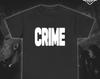 Футболка CRIME // Панк, Темная, Гранж, Альтернативная, Винтажная Черная, Унисекс Футболка с принтом