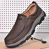 Fashion Comfort Outdoor Mens Hiking Shoes Fashion Soft Classic Driving Footwear Non-slip  Walking Shoes Genuine Leather Casual Loafers