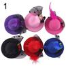 6Pcs Child Girl Mini Hat Hairpin Hair Clip Veil Flower Fascinator Kids Headwear