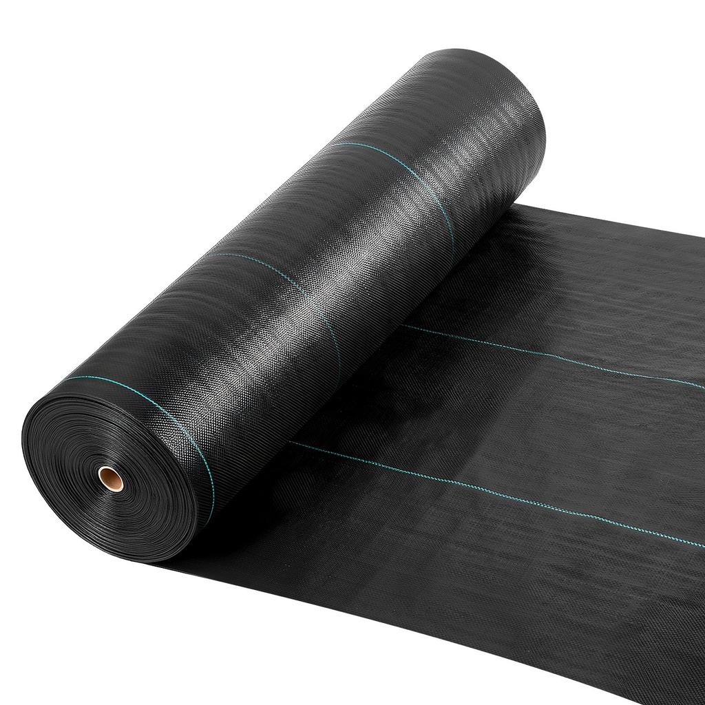 VEVOR Weed Barrier Fabric Heavy Duty, 1.8x76.2m 141.7g Landscape Fabric, Woven Weed Blocker Fabrics, Garden Fabrics Weeds Barrier